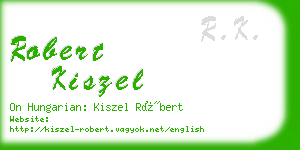 robert kiszel business card